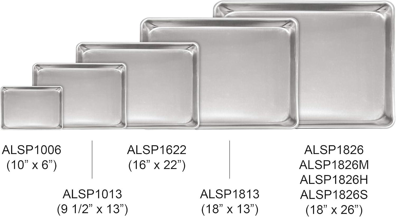 Silver 18" x 13" Half Size Aluminum Sheet Pan