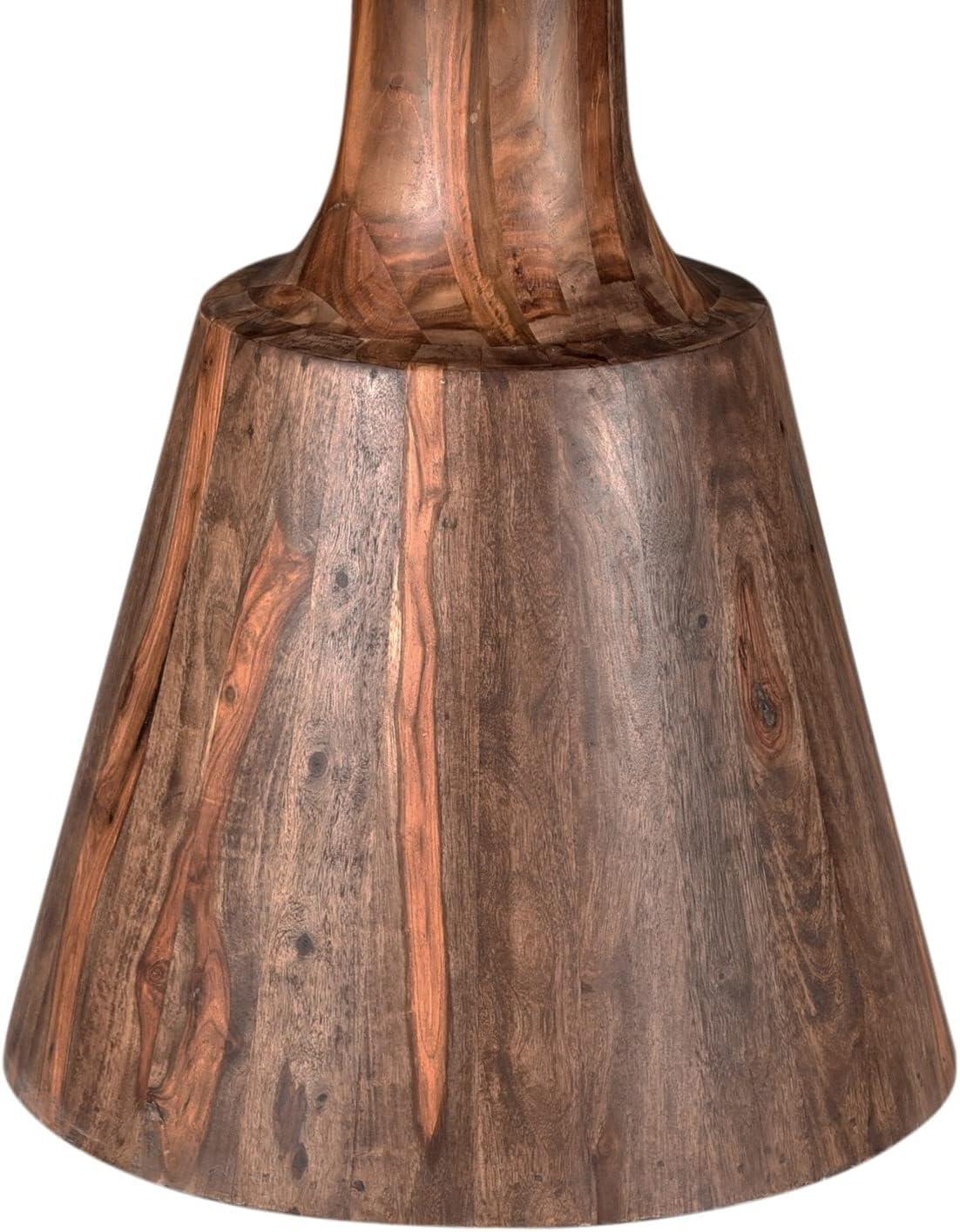Coast To Coast Imports Brownstone Solid Wood Nut Brown Round Dining Table