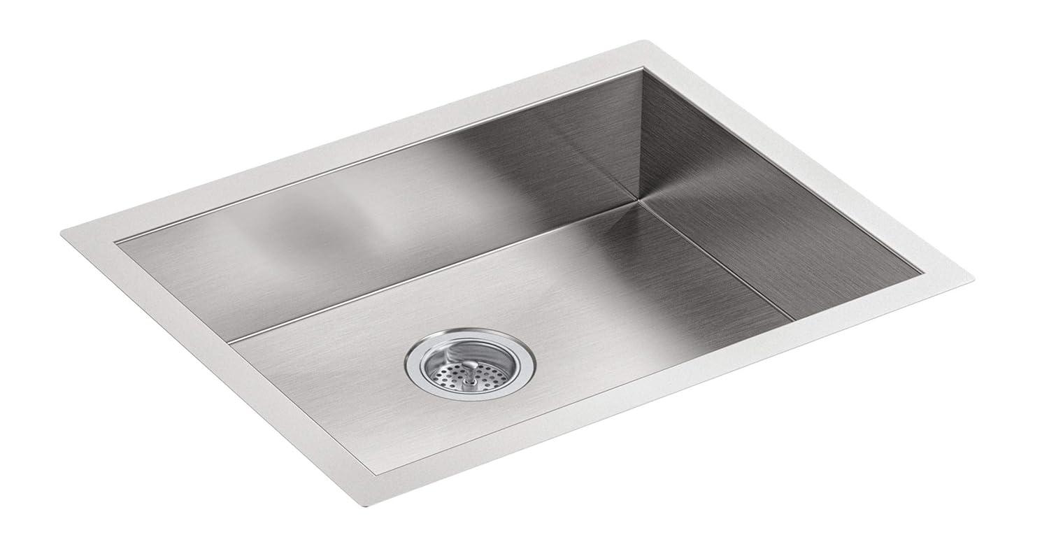 Vault 24-In X 18-1/4-In X 6-1/4-In Undermount Single-Bowl Kitchen Sink