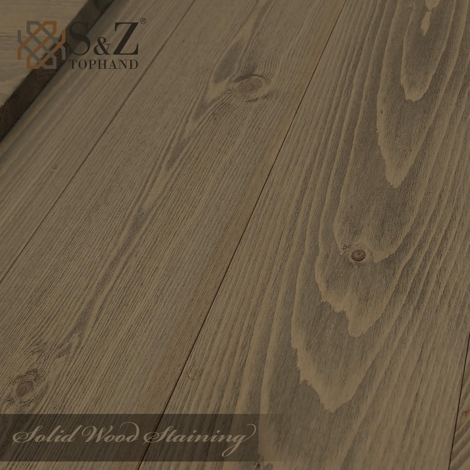 S&Z TOPHAND S&Z TOPHAND Unfinished British Brace Knotty Barn Door with Sliding Door Hardware Kit/Solid Wood/Sliding Door/Double Surfaces/A Simple Assembly is Required