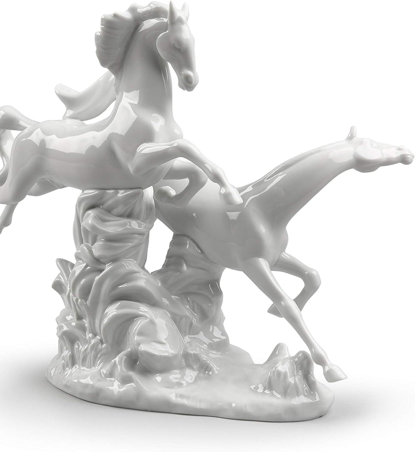 Horses Galloping Figurine