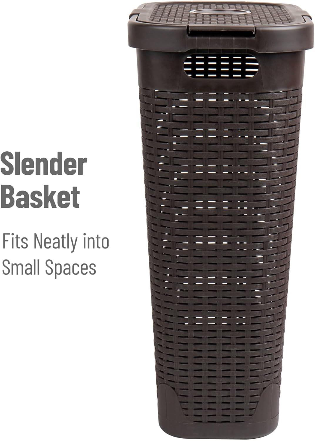 Mind Reader 40 Liter Slim Laundry Basket