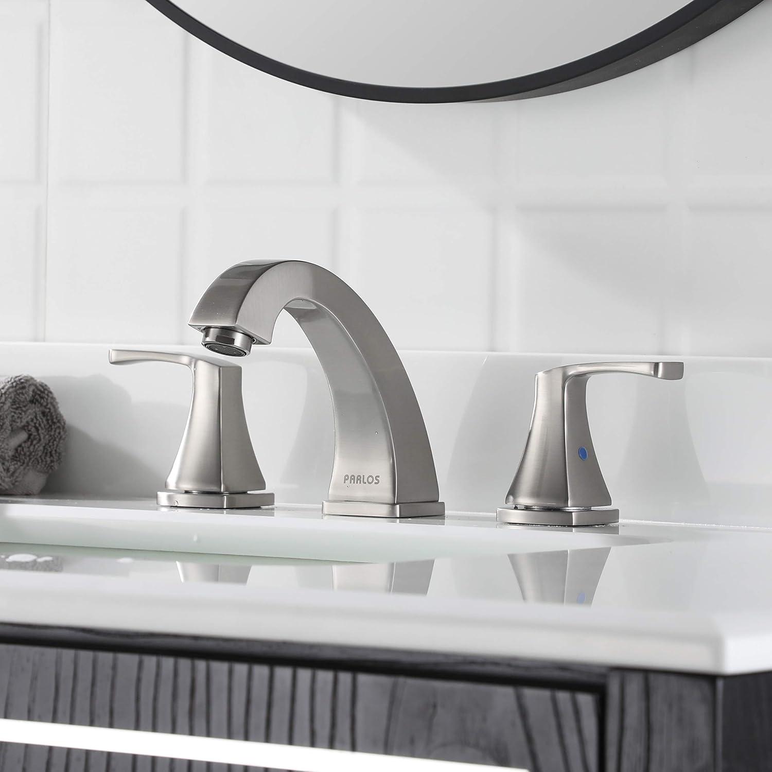 Widespread 2-handle Bathroom Faucet with Drain Assembly