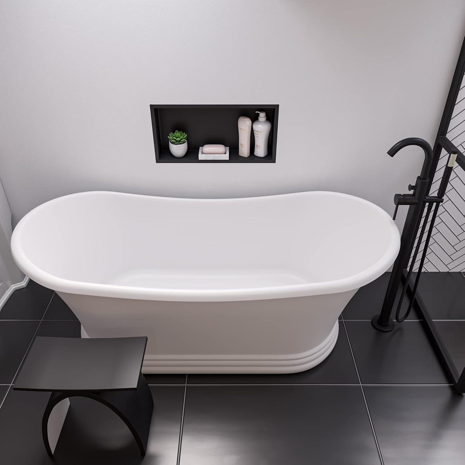 Ovale Solid Surface Accent Stool