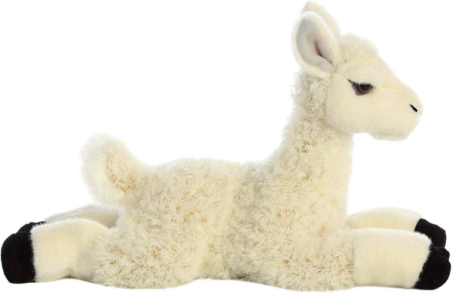 Aurora Flopsie 12" Llama Stuffed White Animal