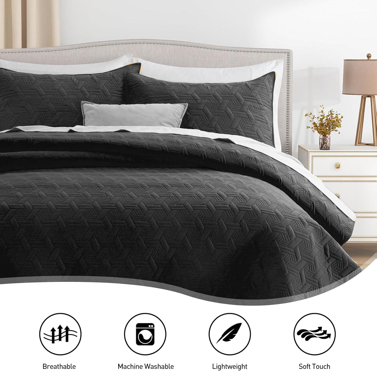 Mellanni Ultrasonic Quilted Coverlet Set