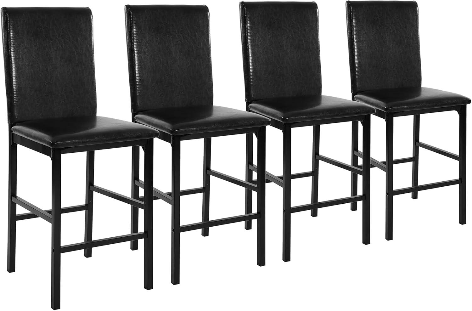 Hokku Designs Metal Frame Counter Height Chairs Set Of 4