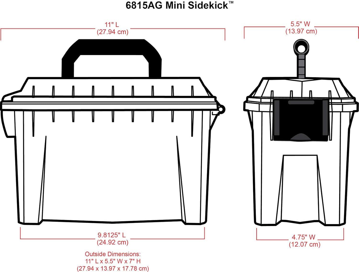 Clear Plastic Mini Sidekick Craft Storage Box with Handle