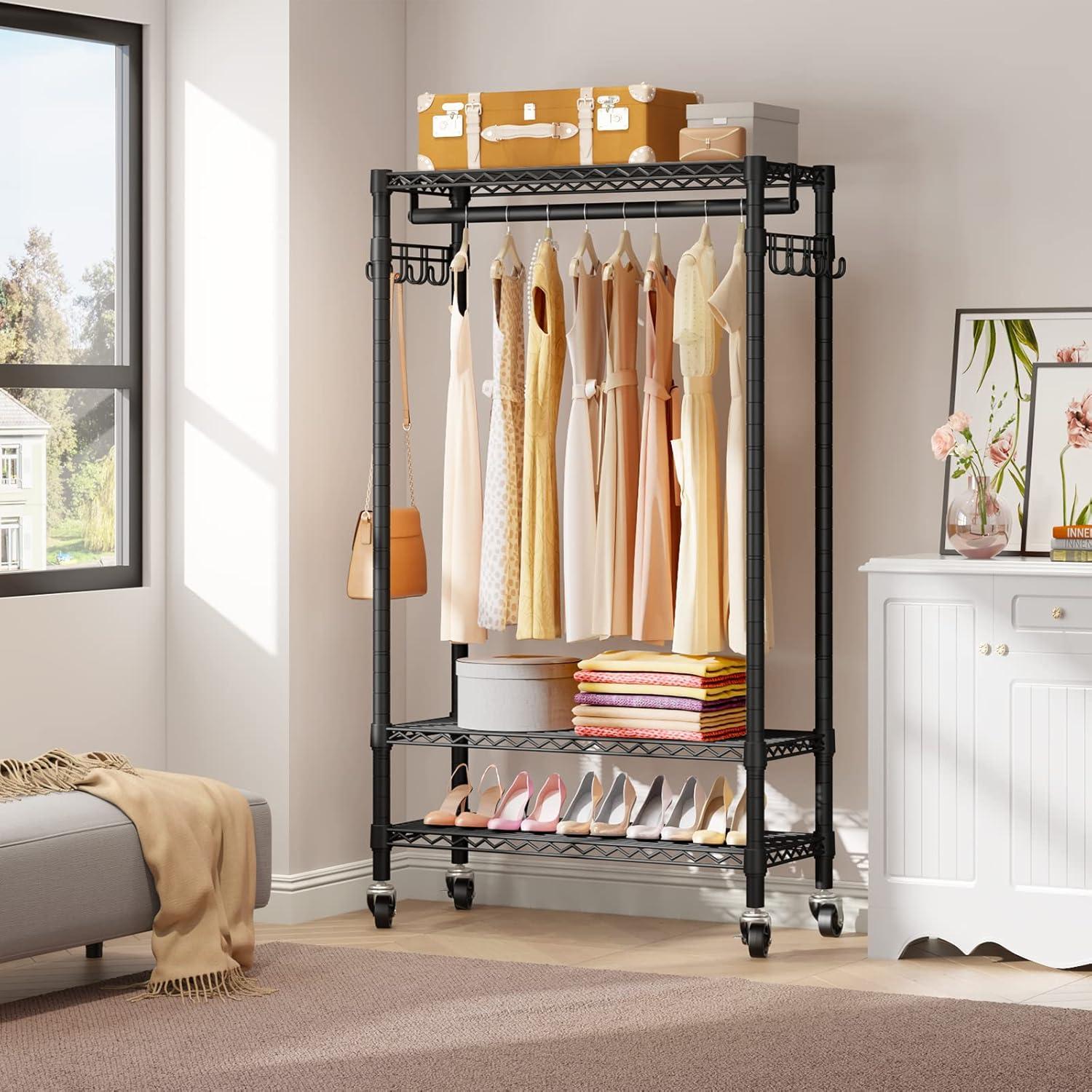 35.4'' Metal Freestanding Garment Rack