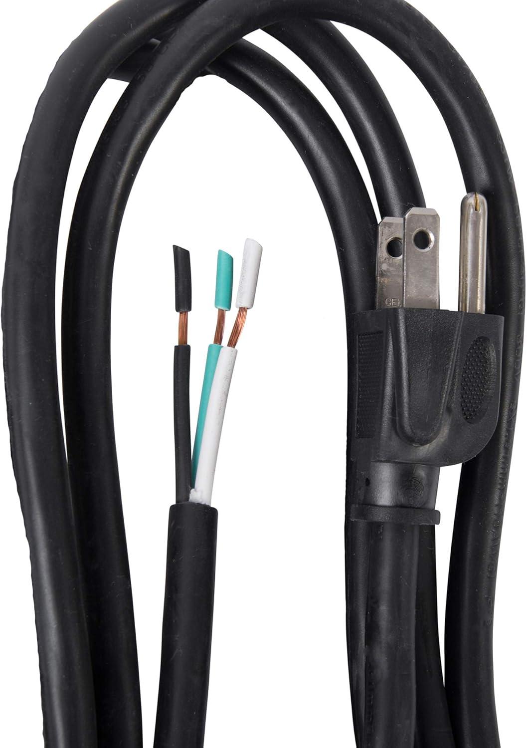 Black 3-Foot 3-Prong Vinyl Appliance Power Cord