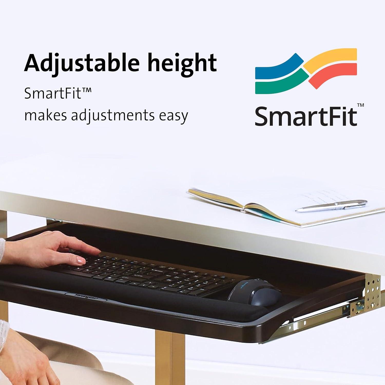 Comfort Keyboard Drawer With Smartfit System, 26w X 13.25d, Black