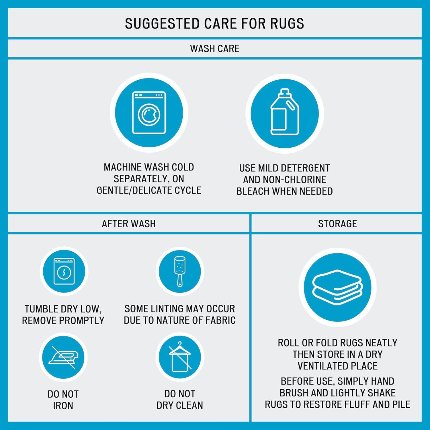 510 Design Plume Feather Touch Reversible Bath Rug