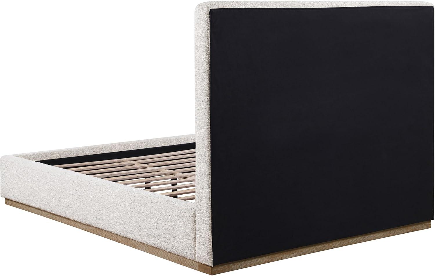 Coaster Knox Transitional Fabric Upholstered Queen Platform Bed Cream