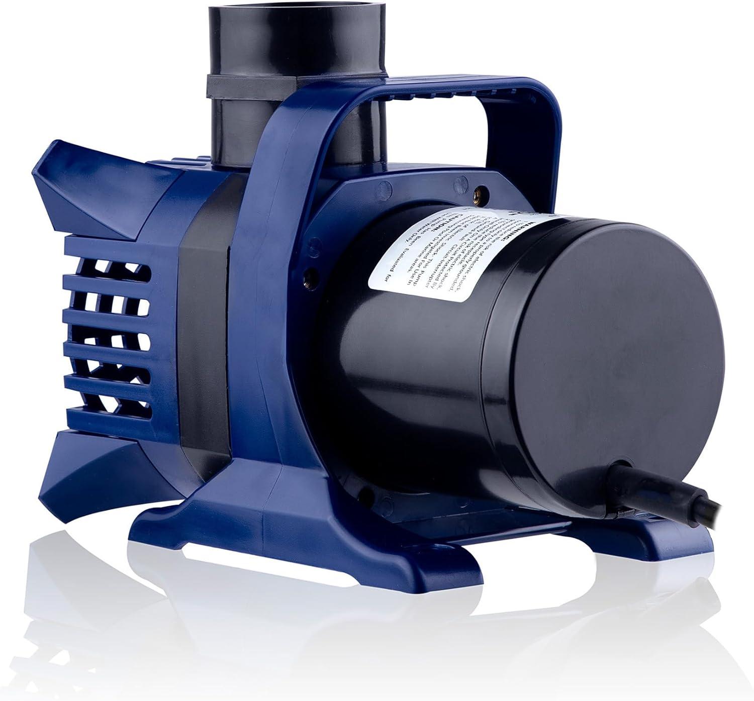 Blue Submersible Water Pump with 33 FT Cord for Ponds