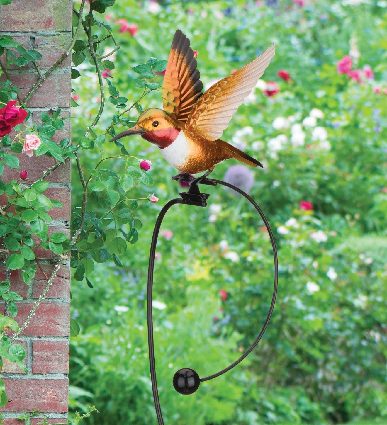 Regal Art & Gift Rocker Hummingbird Stake - Ruby Throated