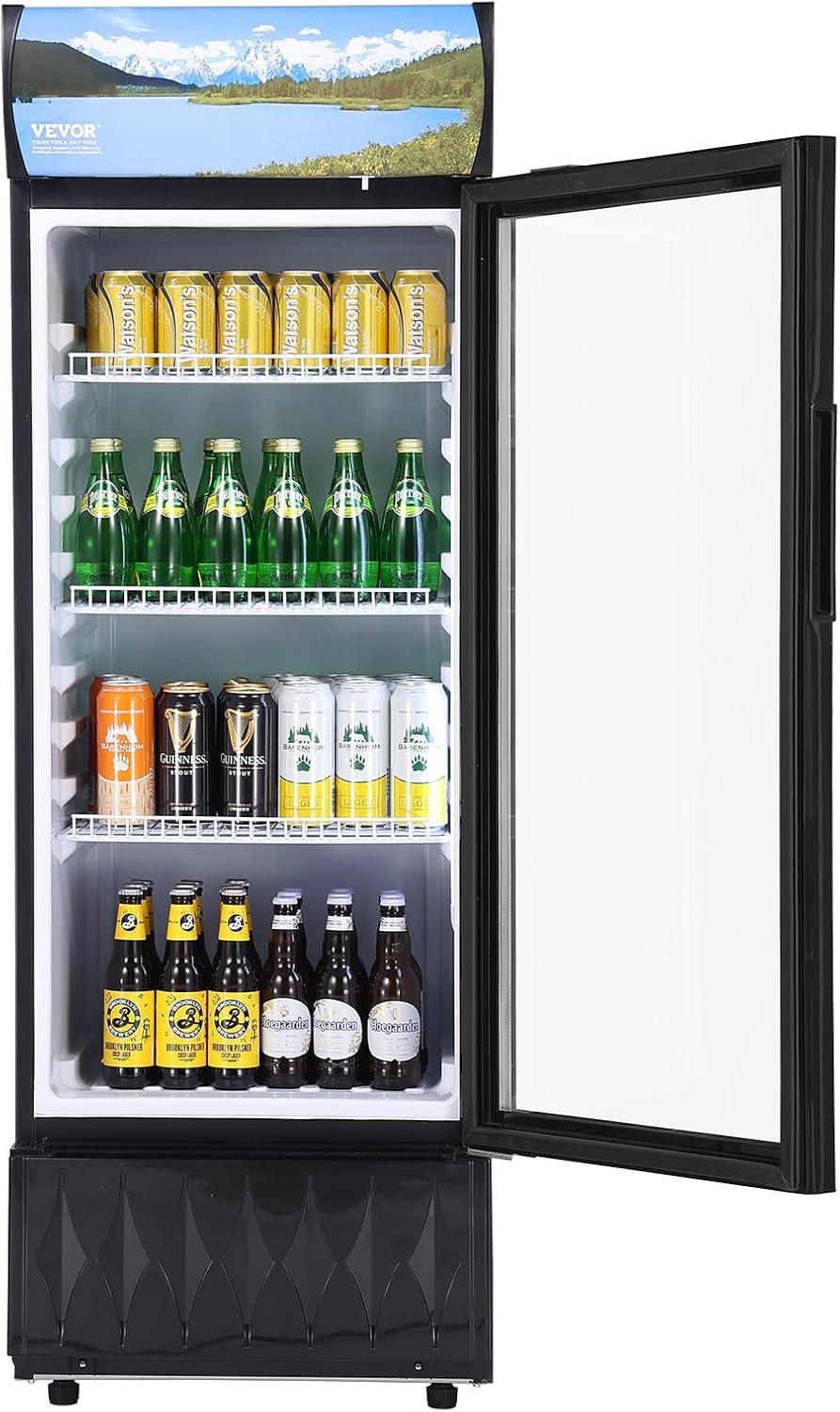 VEVOR 6.8 Cubic Feet Merchandising Refrigerator - 21.18''