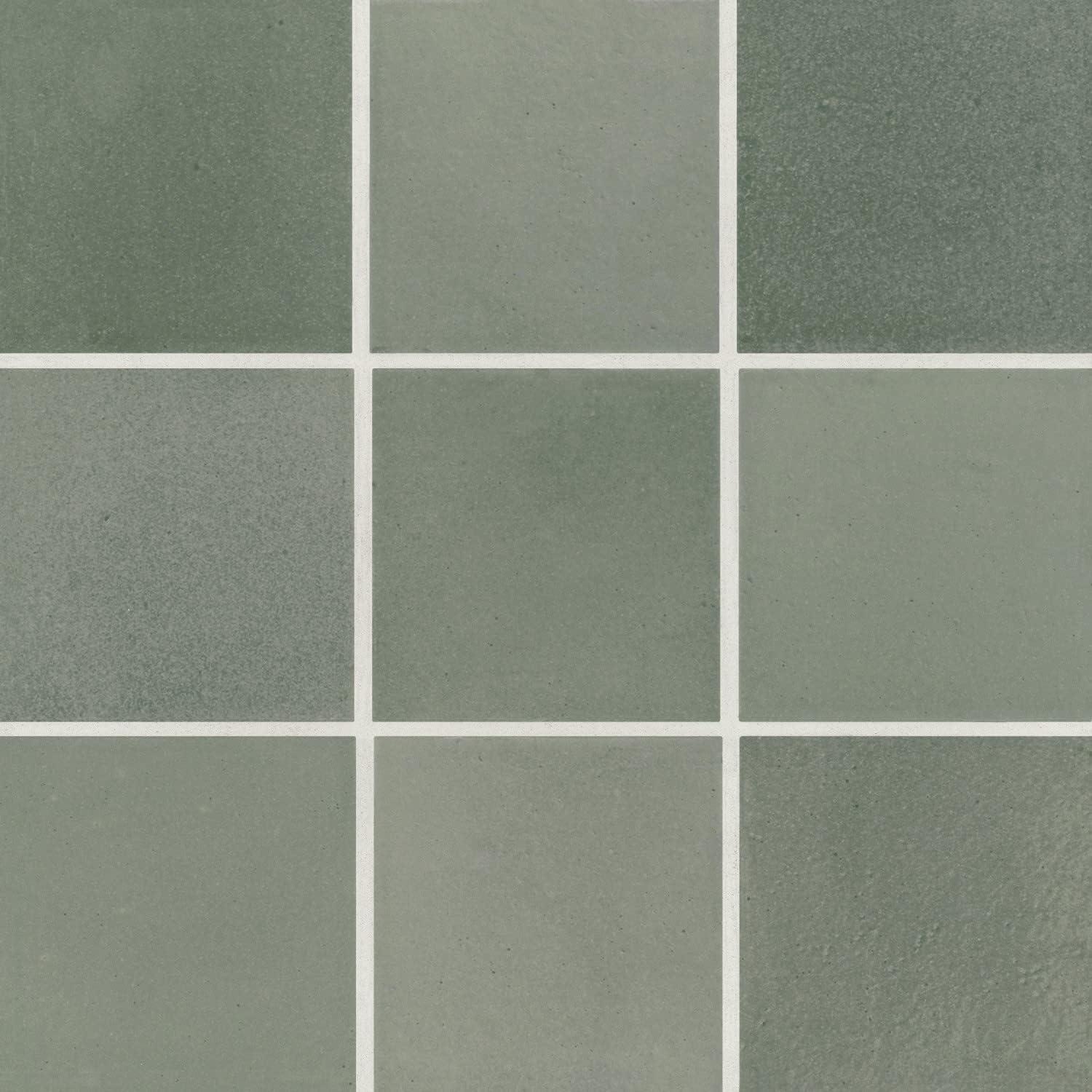 Celine 4" x 4" Sage Matte Porcelain Floor and Wall Tile