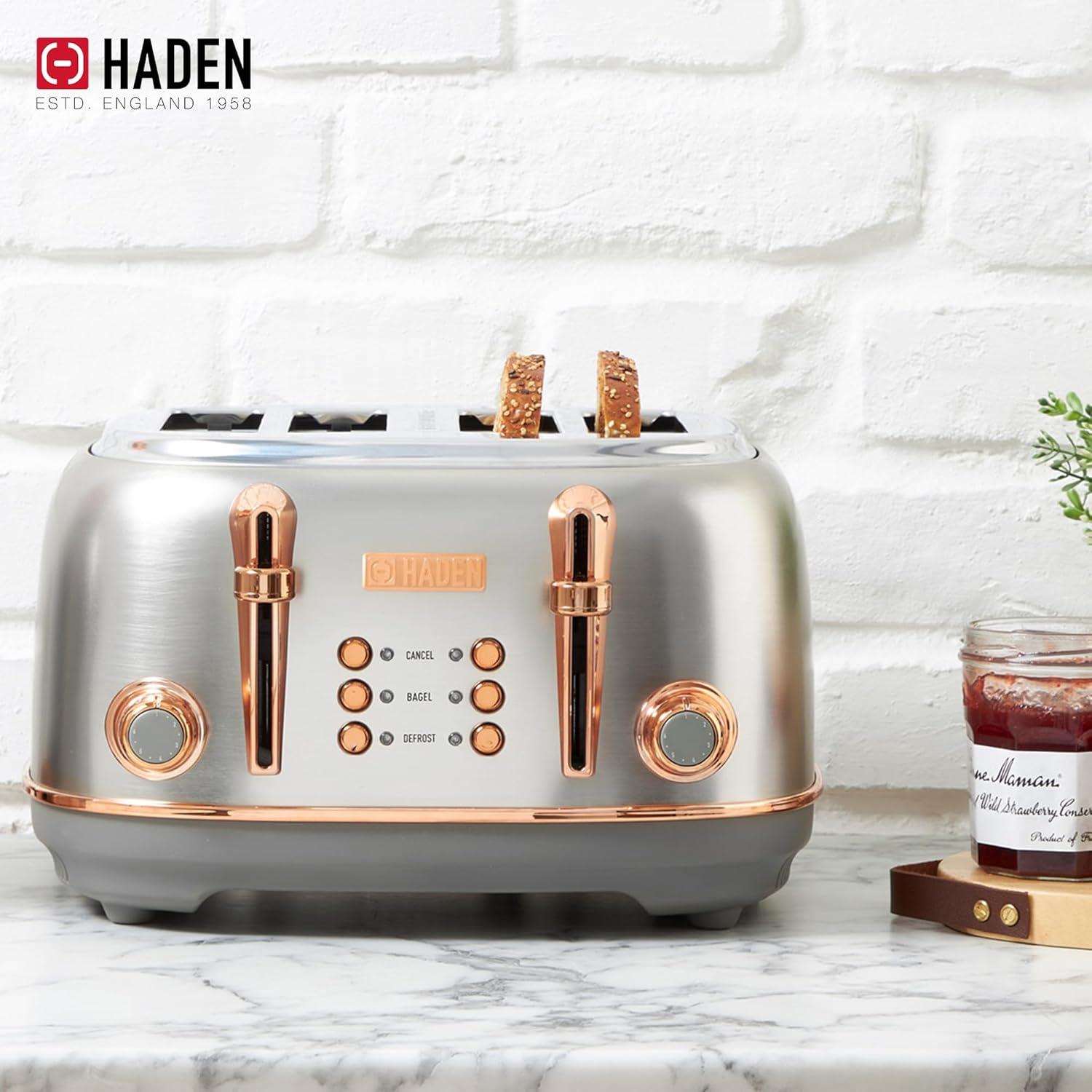 HADEN Heritage 4-Slice Wide Slot Toaster