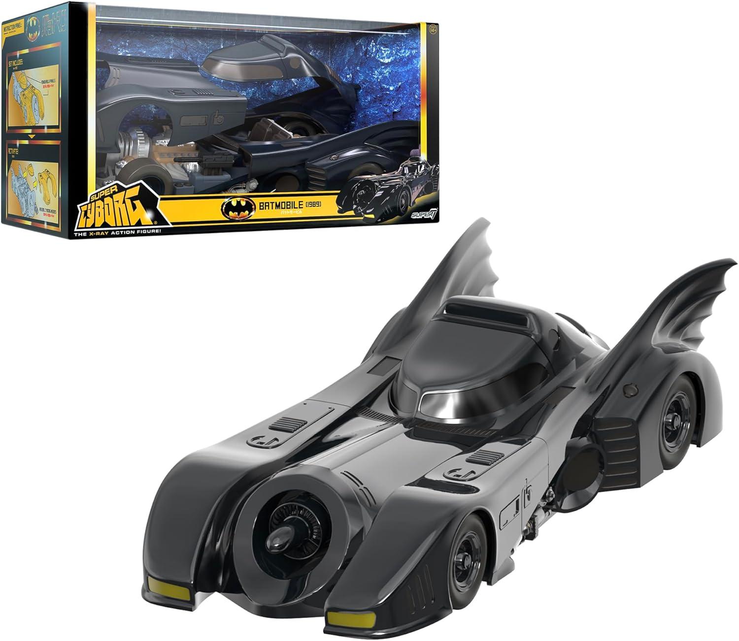 Super7 Batman Super Cyborg Full Color 1989 Batmobile Figure