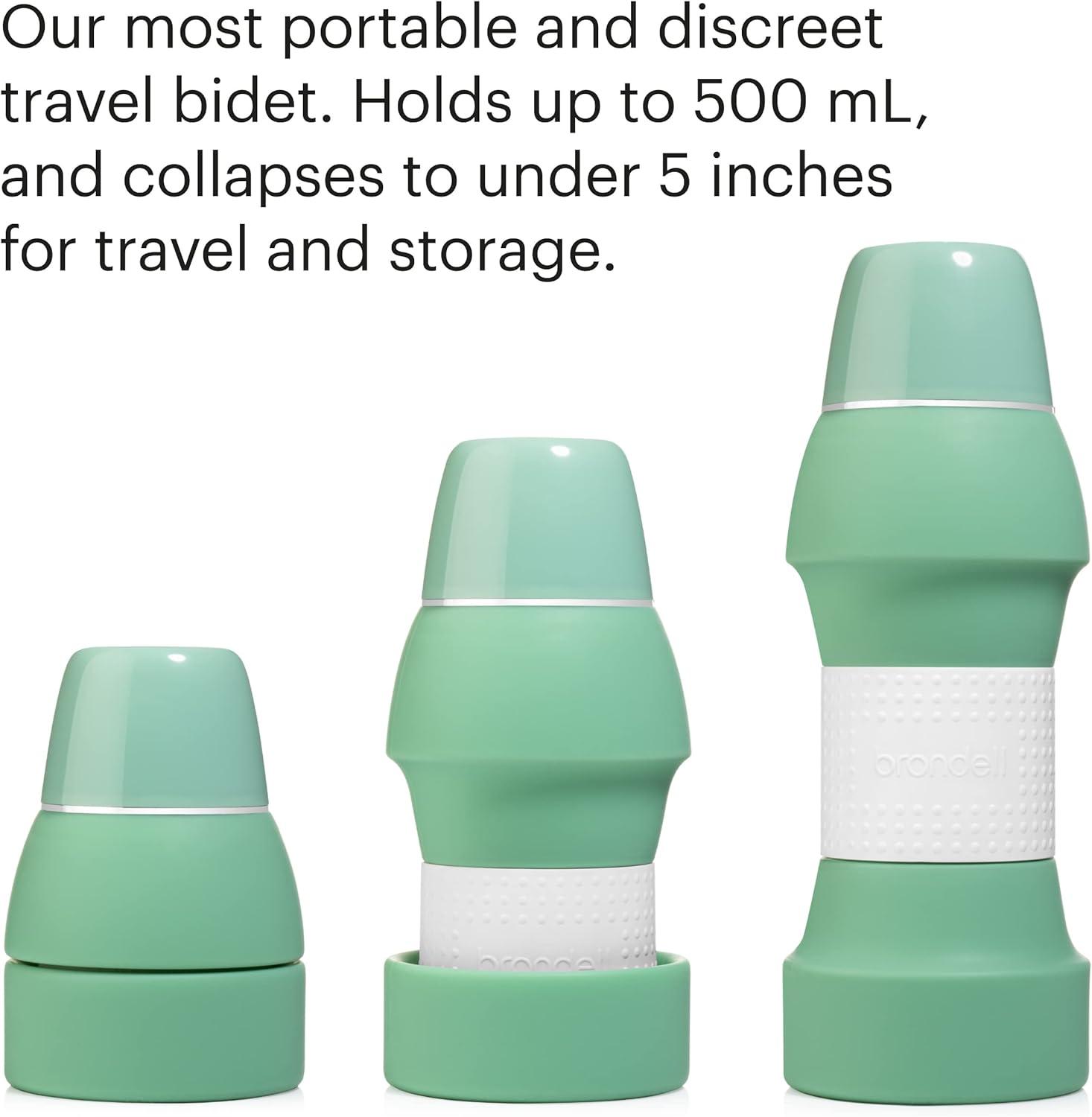 Brondell GoSpa Collapsible Travel Bidet with Retractable Nozzle, Green