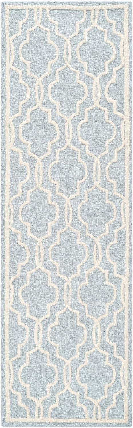 SAFAVIEH Cambridge Kyle Geometric Wool Area Rug, Black/Ivory, 2'6" x 4'