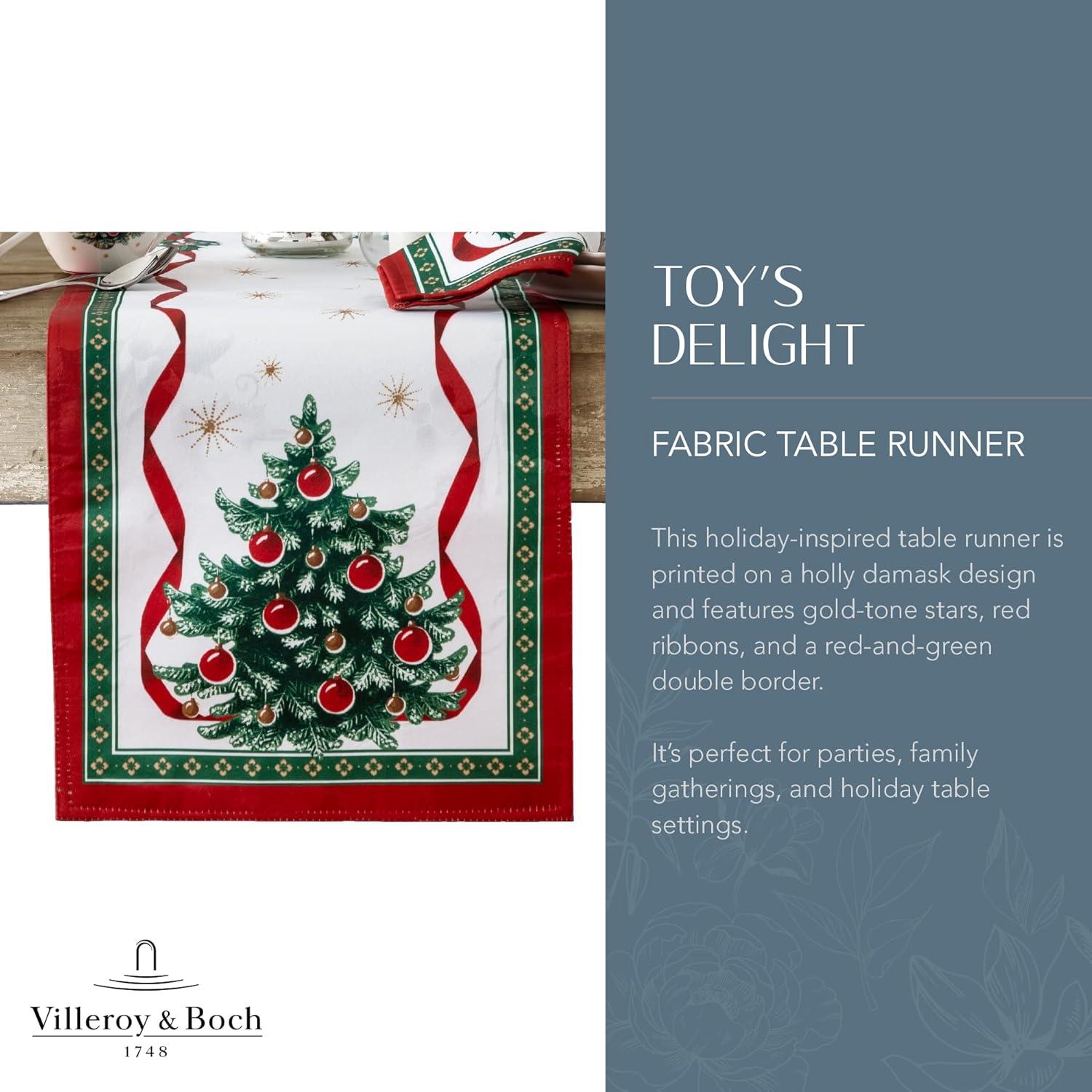 Villeroy & Boch Toy's Delight Engineered Table Runner - Red/Green - 13x70 - Villeroy & Boch