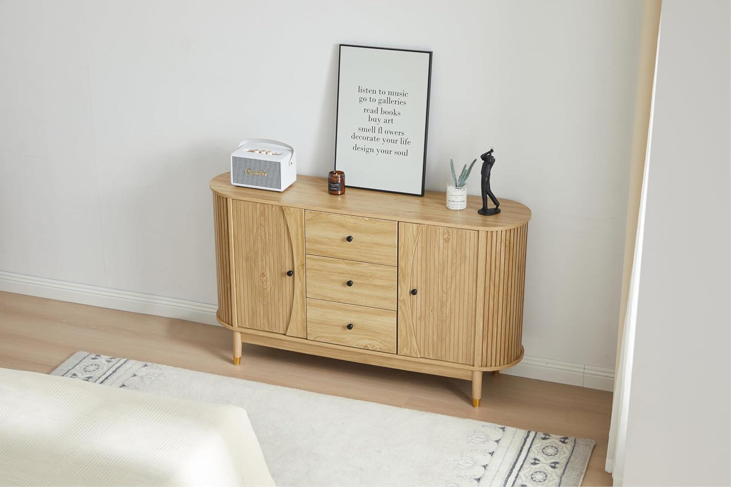 George Oliver Evana 55"Sideboard with 3 Drawer