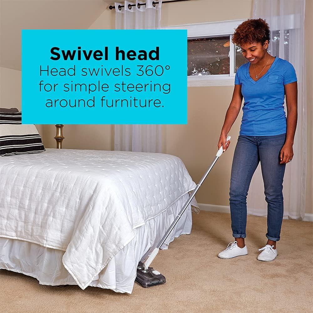 BLACK+DECKER Floor Sweeper, 50 Minutes Runtime, Powder White