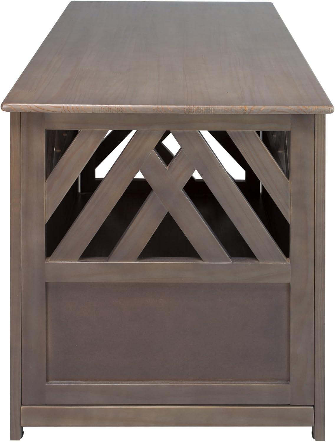 Casual Home Pet Crate End Table-Weight Supported:150lbs (Top)