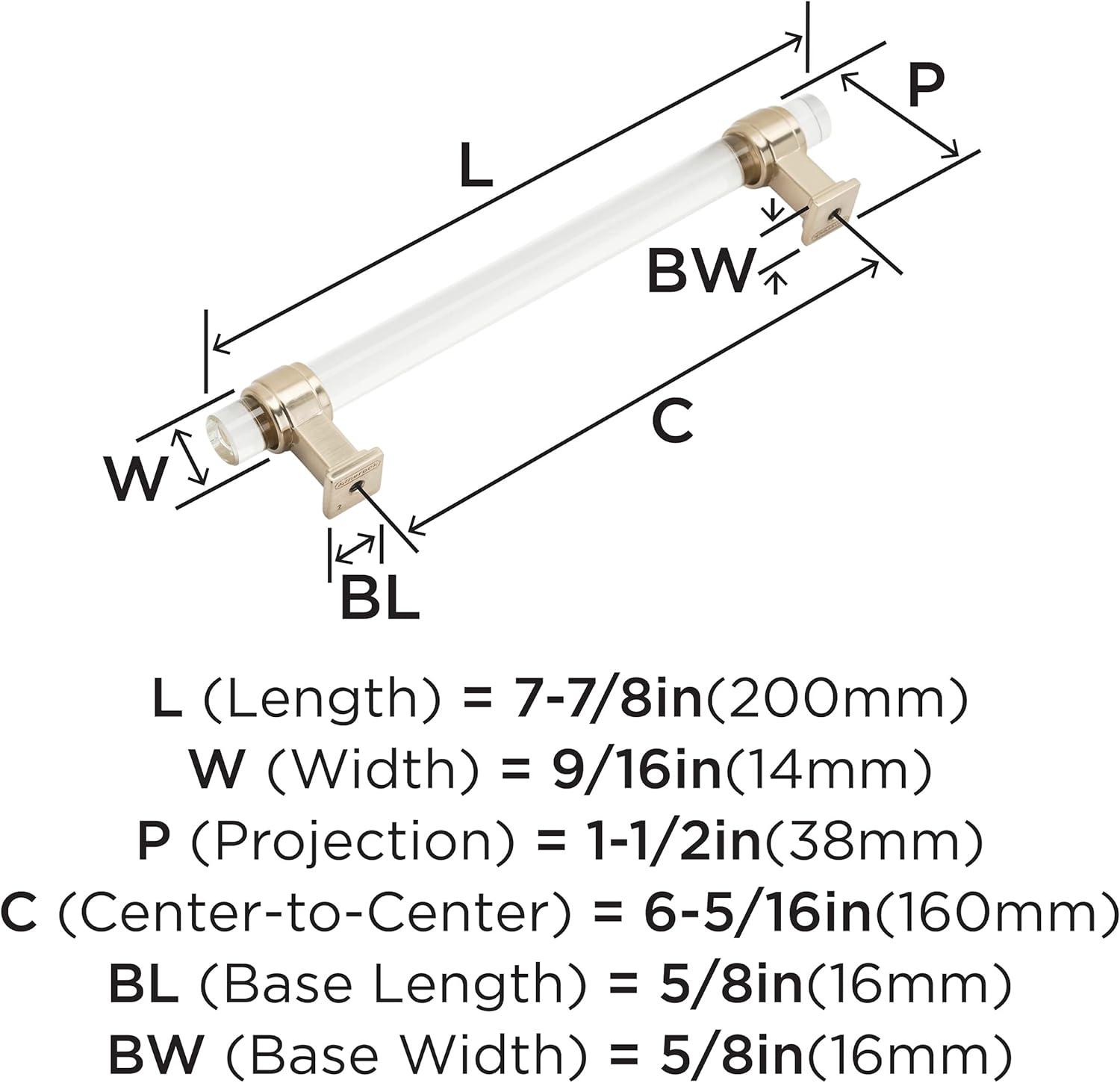 Glacio 6 5/16" Center to Center Bar Pull