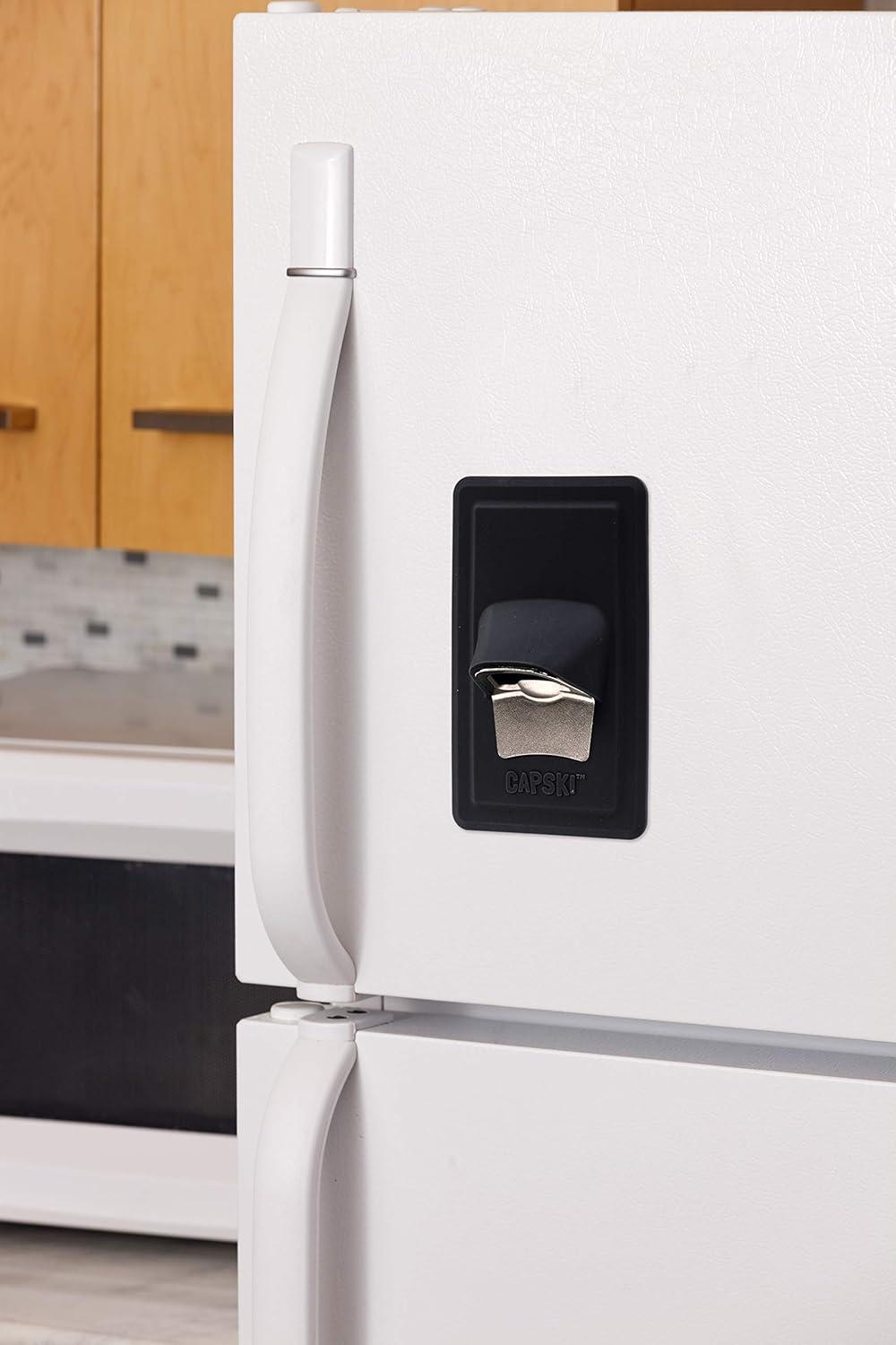 30 Watt CAPSKI - Silicone Portable Movable Man Cave Bottle Opener - No Screws or Glues - Grips Shiny Surface - Man Cave Gift