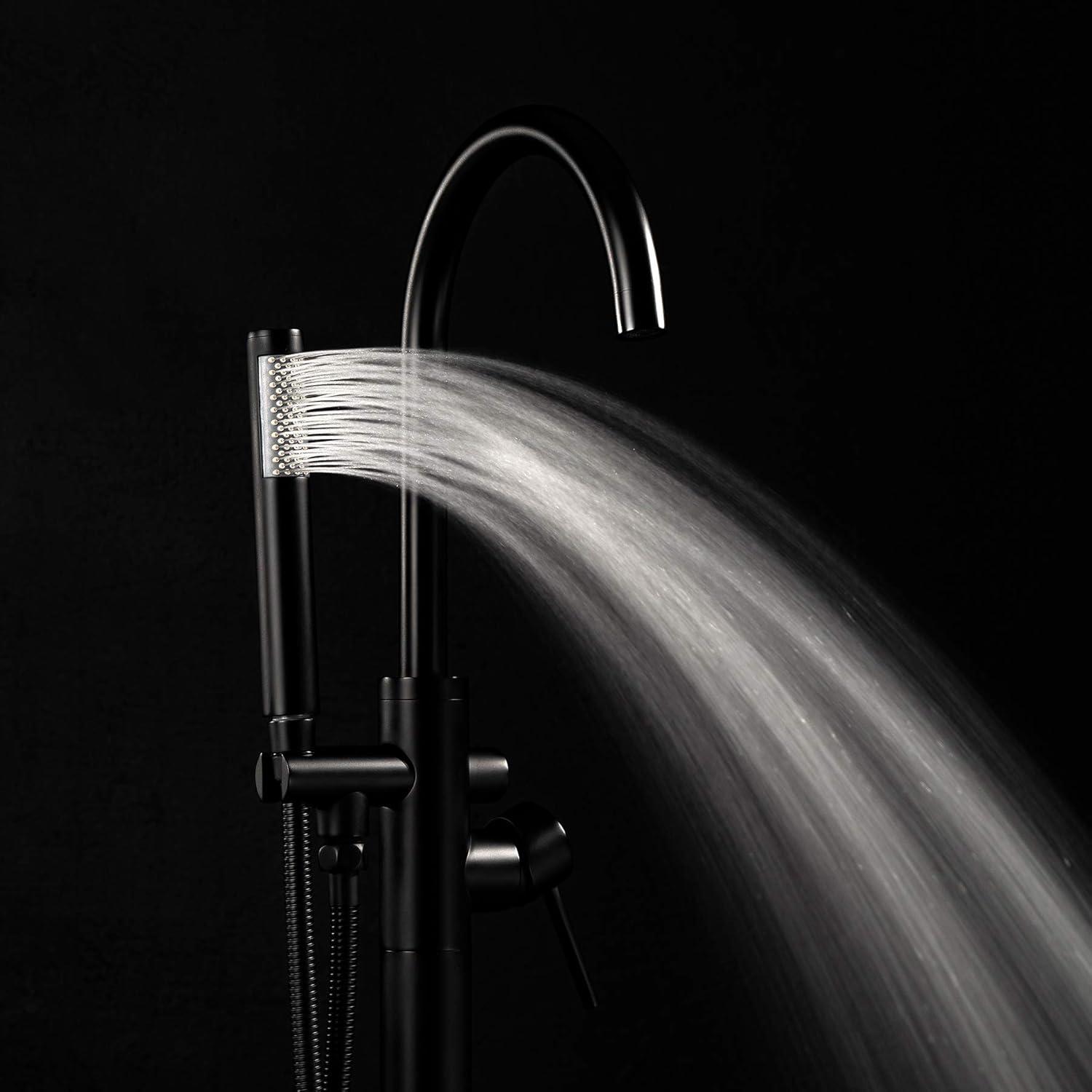 Double Handle Floor Mounted Freestanding Tub Filler