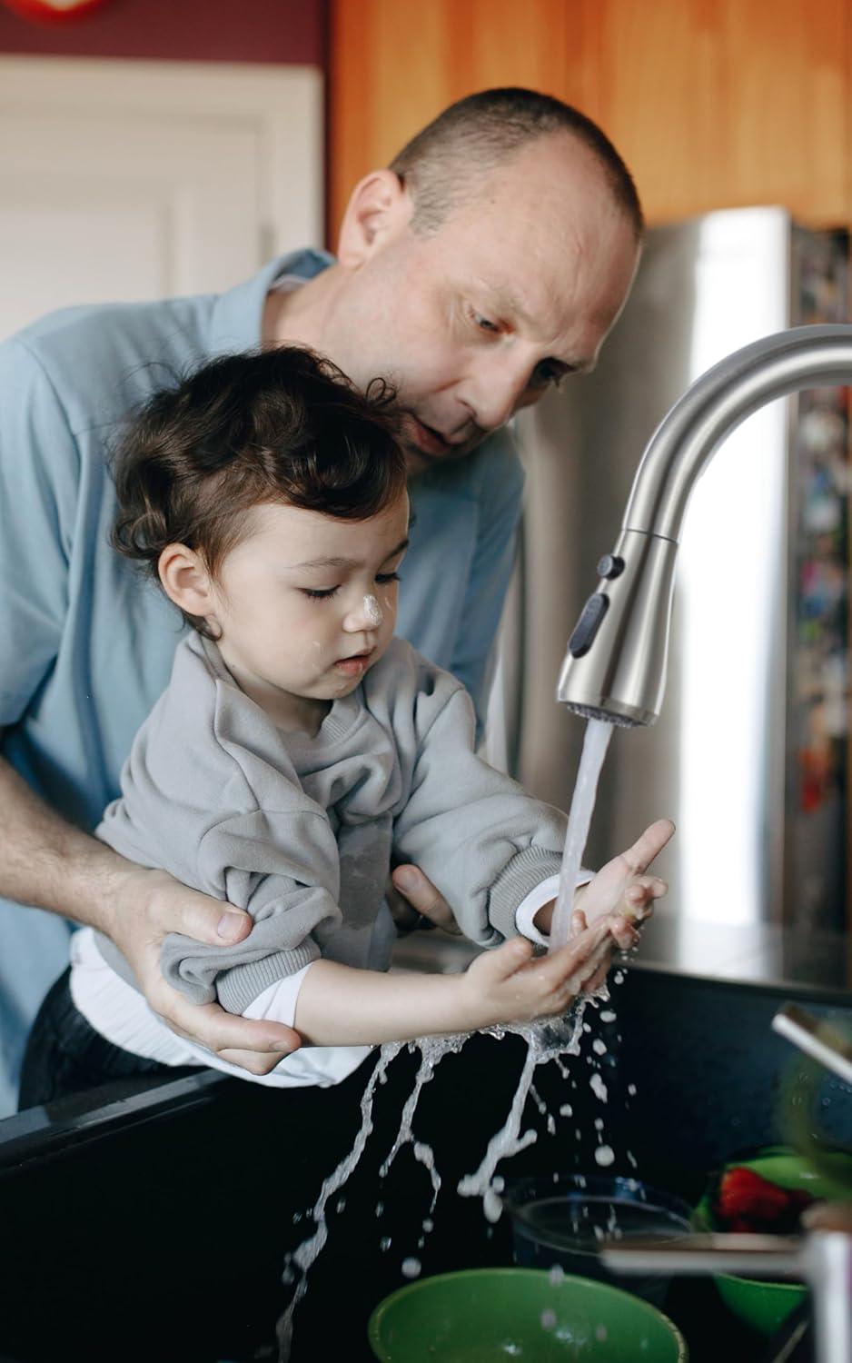 Babevy Pull Down Kitchen Faucet