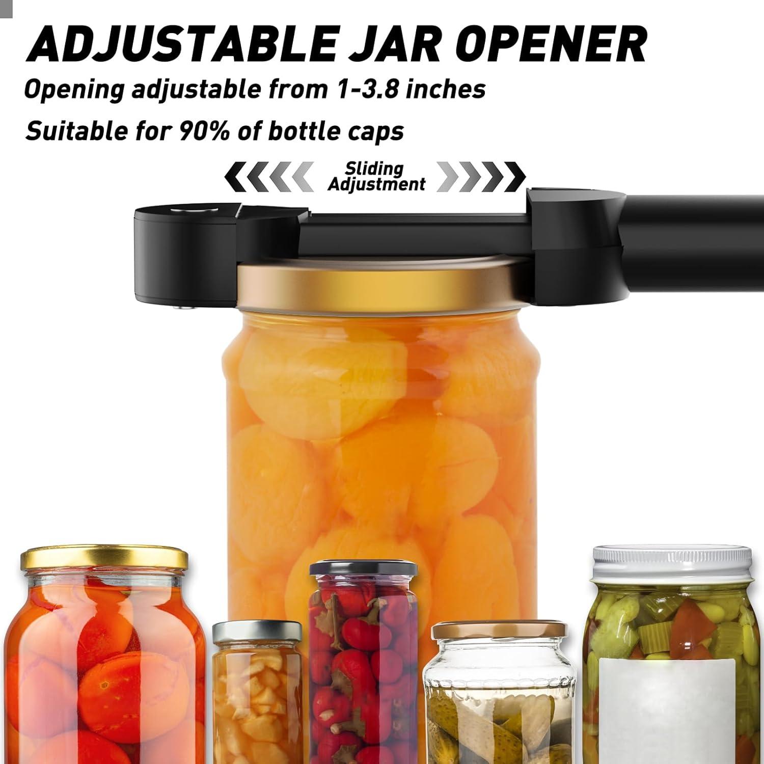 Jar Opener Retractable Bottle Opener Manual Can Opener Stainless Steel Lid Opener Multifunctional Bottle Opener