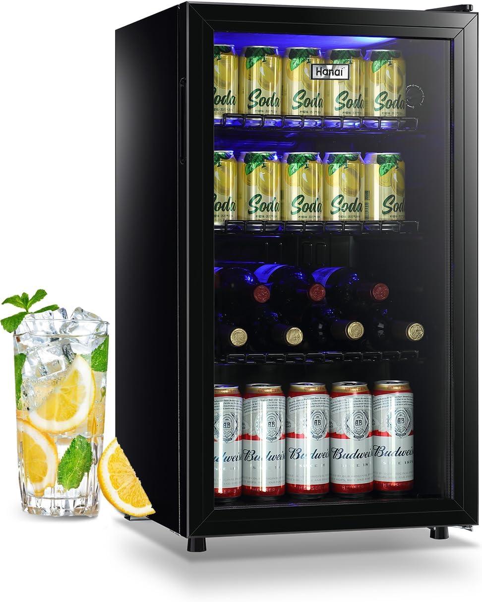 Compact Black and Silver Energy Star Mini Refrigerator