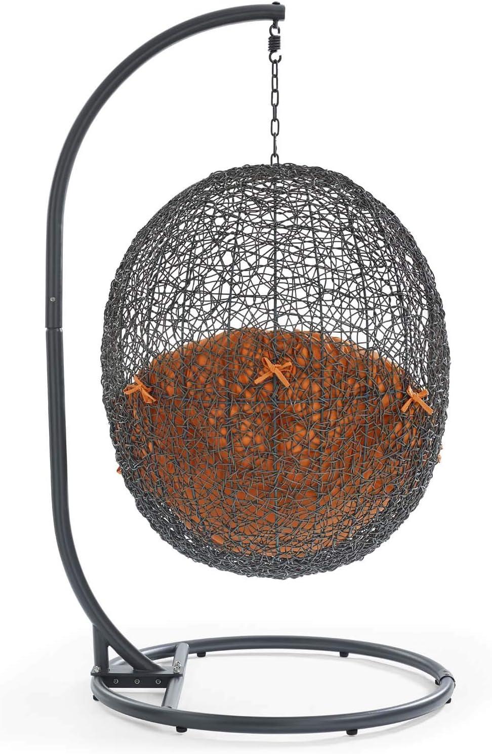 Modway Hide Outdoor Patio Swing Chair With Stand