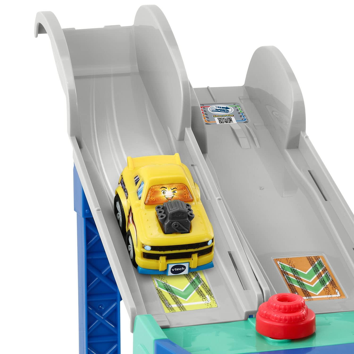VTech Go! Go! Smart Wheels 4-in-1 Zig-Zag Raceway with Accessories, Baby and Toddler Toys