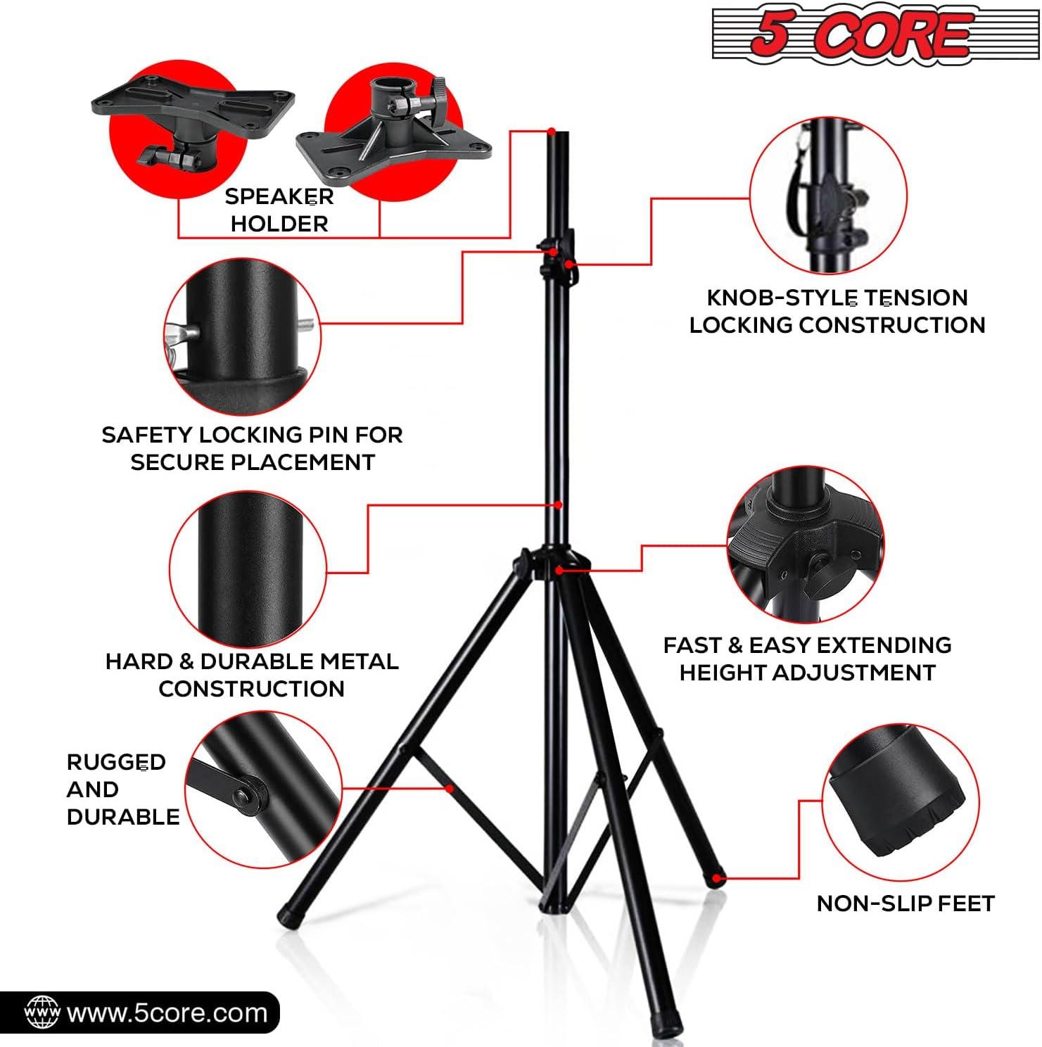 Adjustable Heavy Duty Speaker Stands Tripod