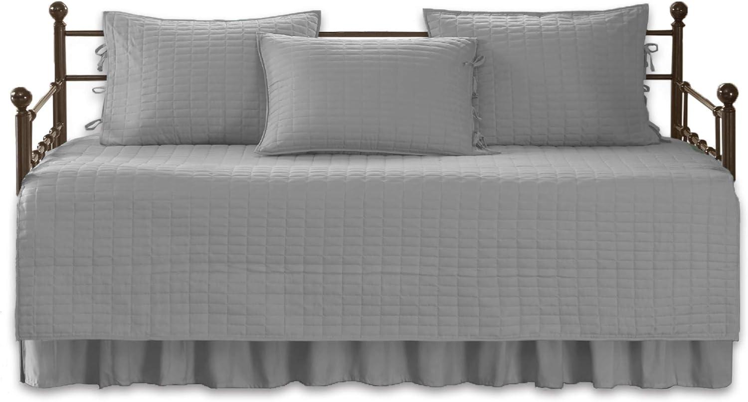 Kienna Gray Microfiber Reversible Daybed Cover Set