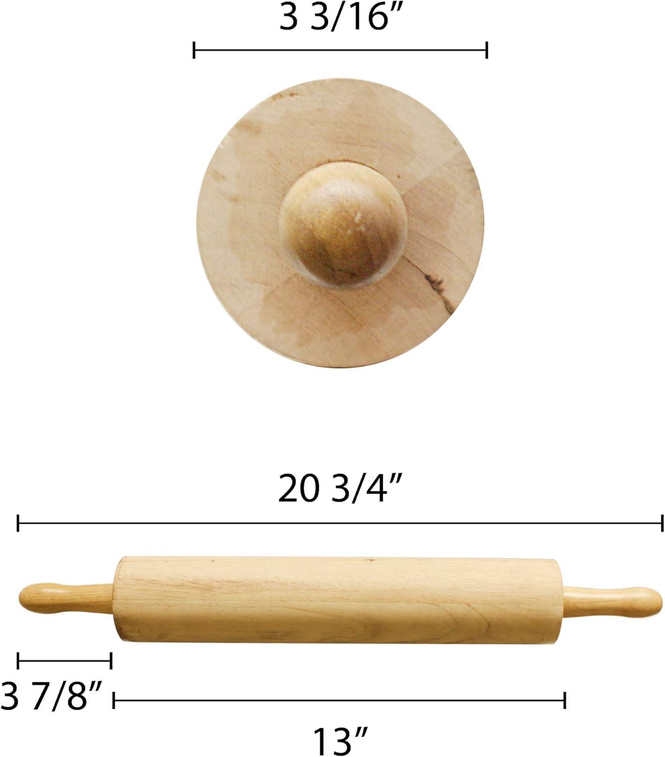 Thunder Group Inc. Wood Standard Rolling Pin