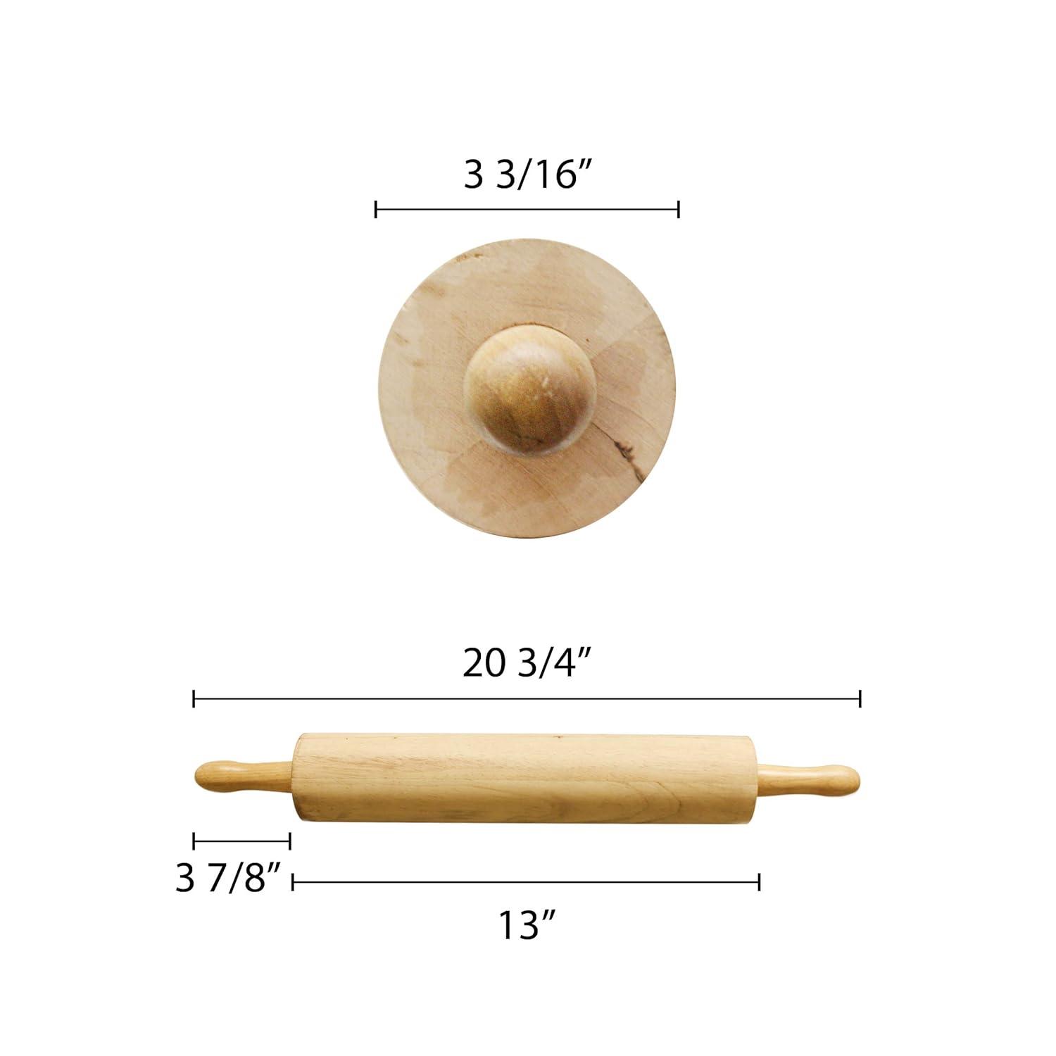 Thunder Group Inc. Wood Standard Rolling Pin