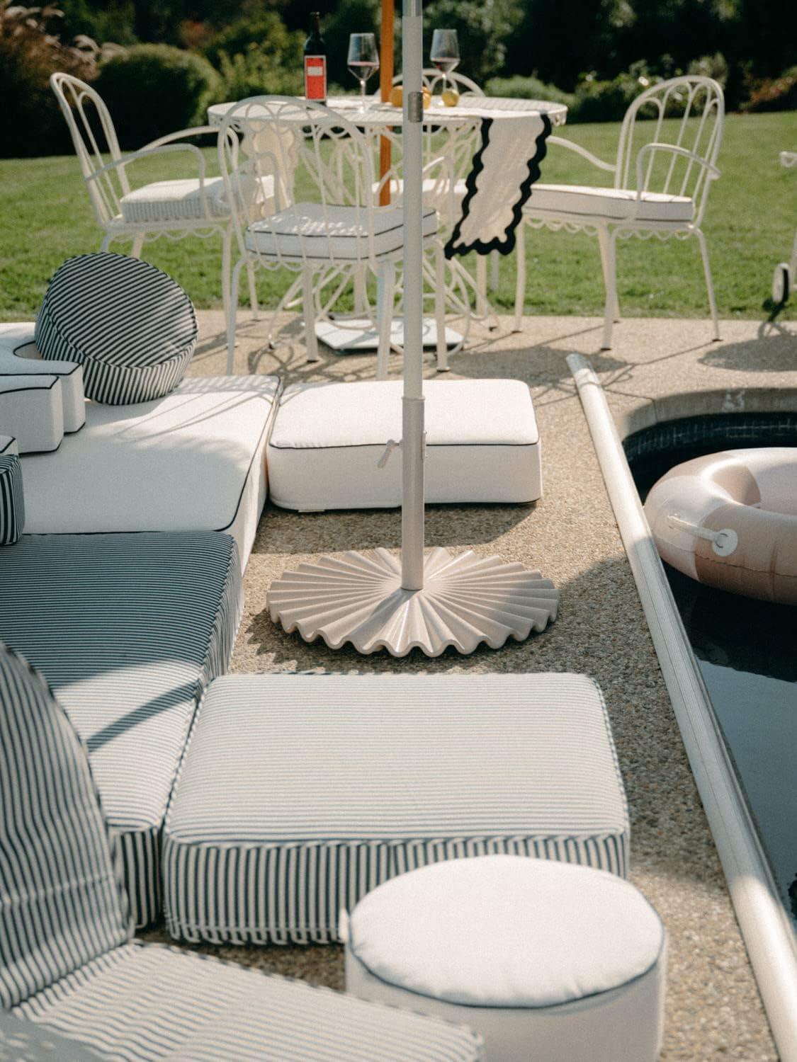 Clamshell Umbrella Base by Business & Pleasure Co. - White