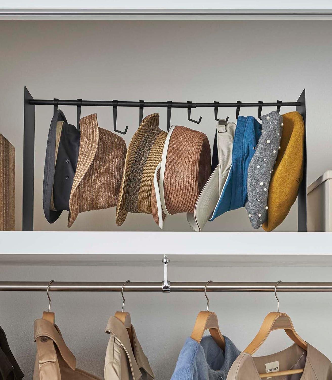 Yamazaki Home Yamazaki Home Hat Hanging Organizer, Steel, Holds 5.5 Lbs, Adjustable