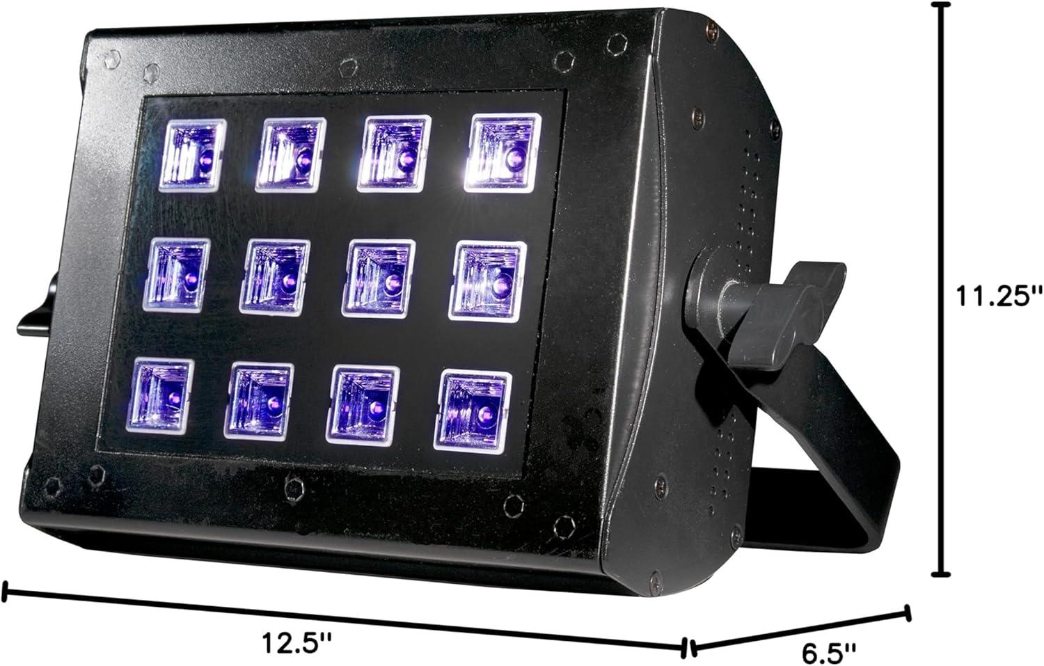 American DJ UVF021 12 x 3W UV LED Panel Flood Light