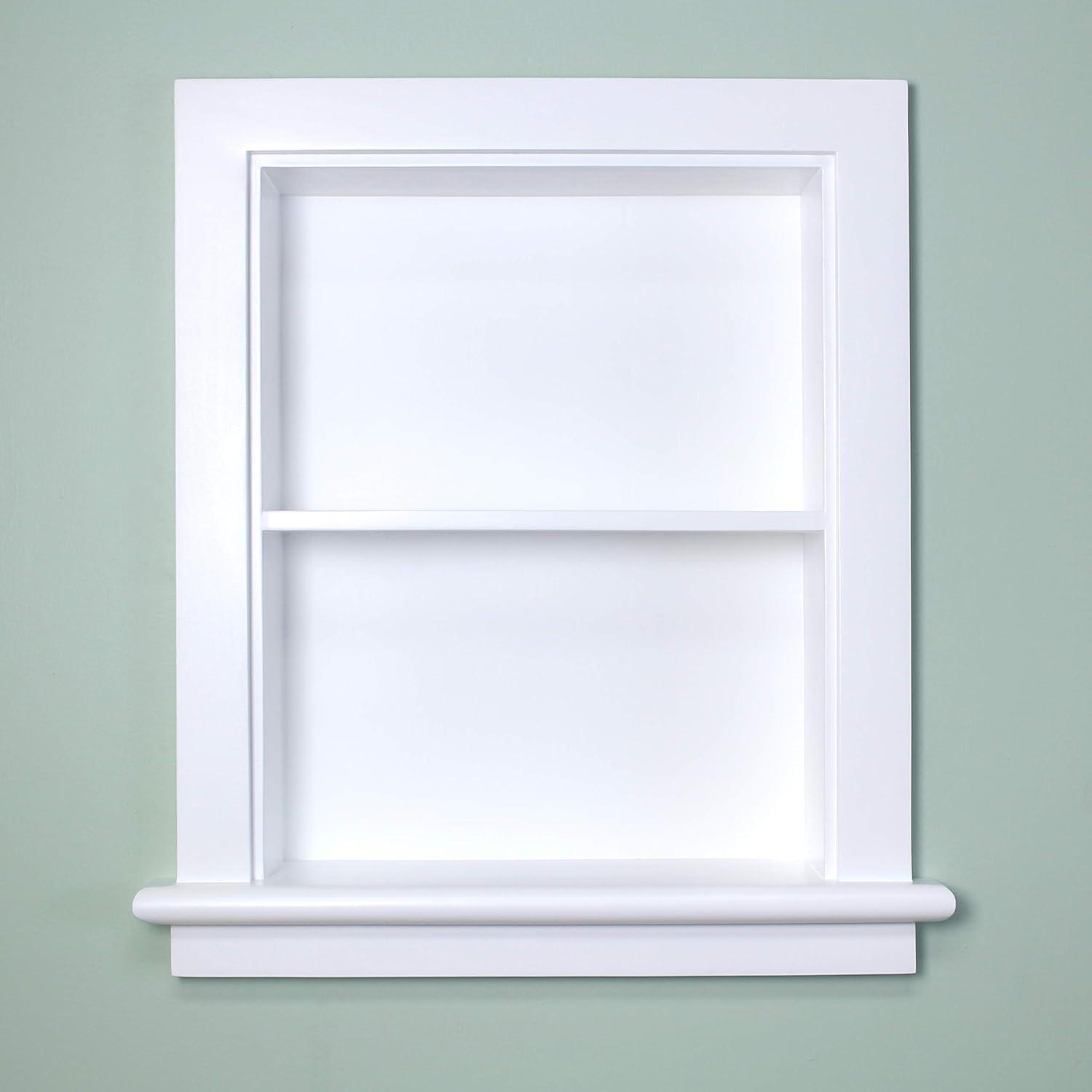 Fox Hollow Furnishings Fox Hollow Furnishings Recessed Wall Shelf with Adjustable Shelves