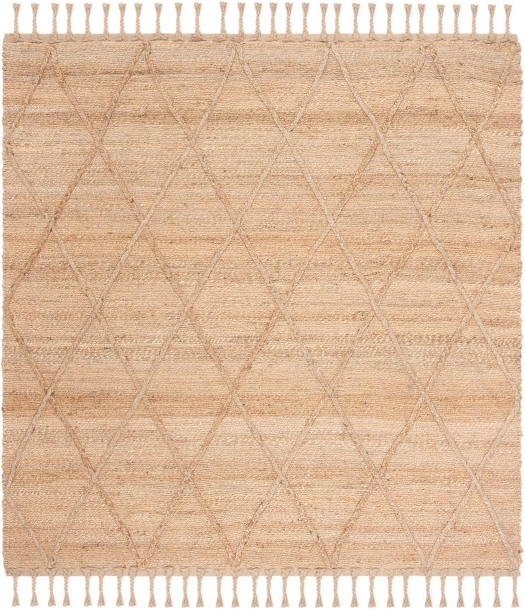 Natural Fiber NF107 Hand Woven Indoor Area Rug - Natural - 8'x8' - Safavieh