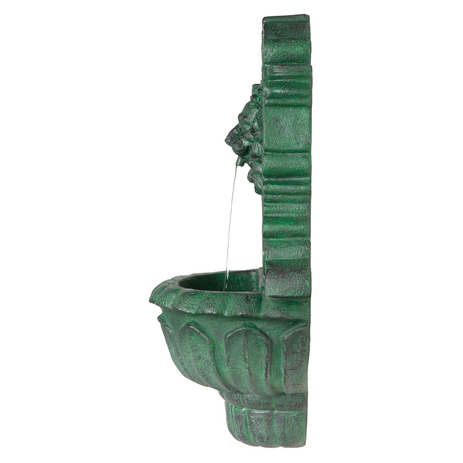 Astoria Grand Saint Remy Lion Corner Fountain with LED Lights