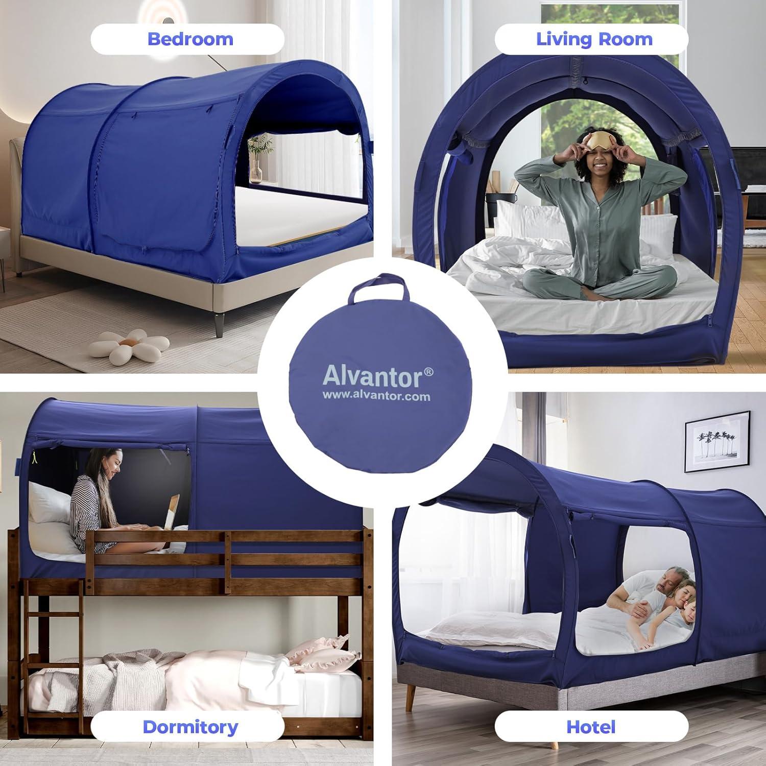 Alvantor Bed Canopy Tent Privacy Space Indoor Curtains