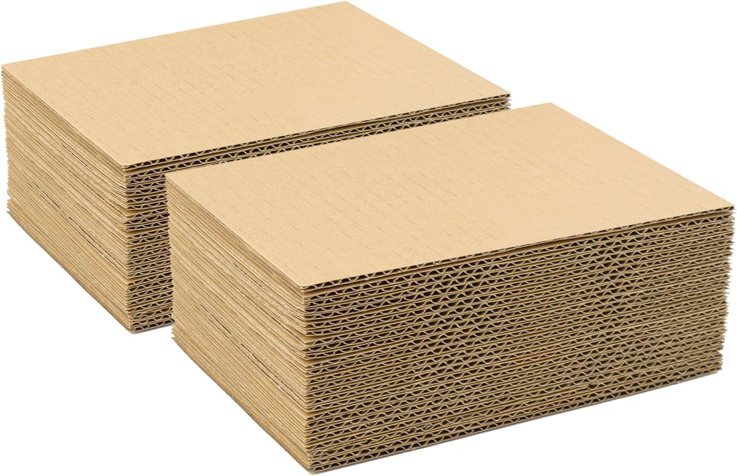 supplyhut 50 5x7 Cardboard Corrugated Pads Inserts Filler Sheet 5 x 7