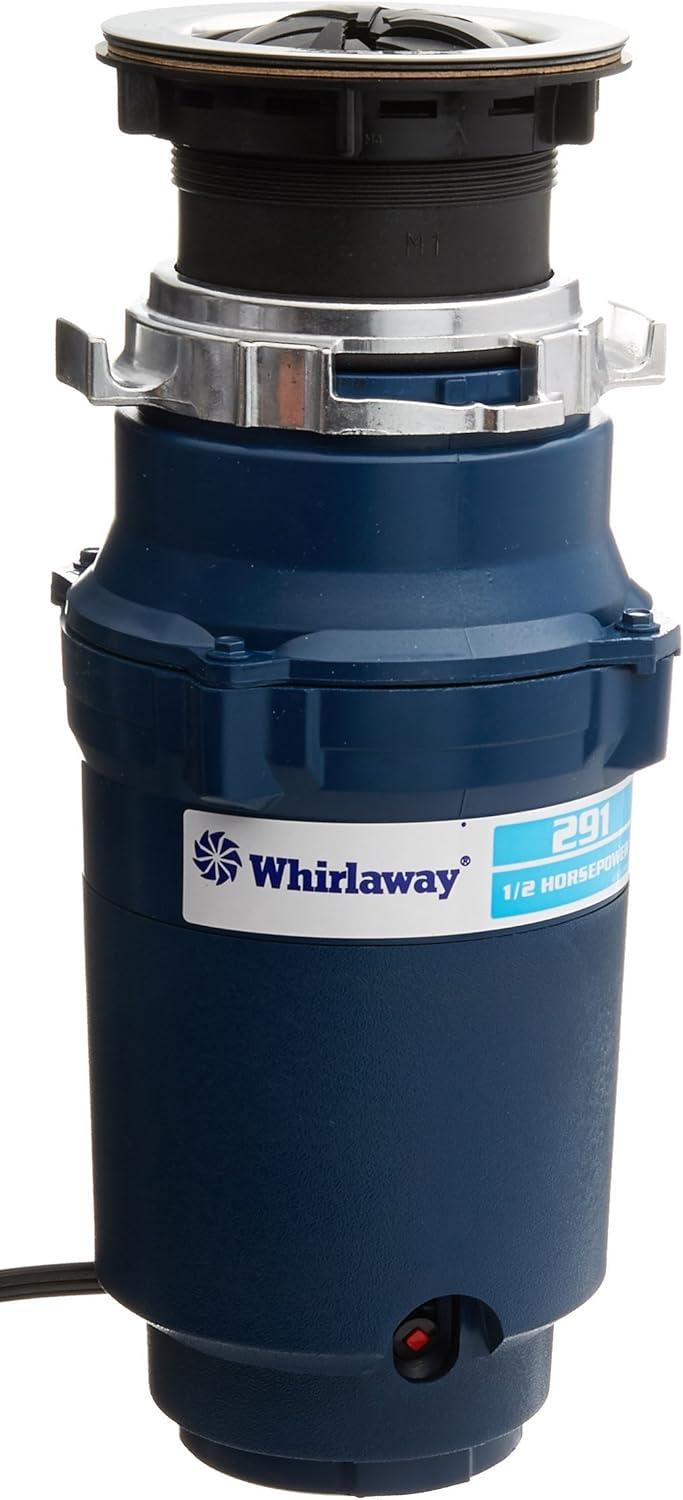 Whirlaway 1/2 HP Blue Continuous Feed Garbage Disposal